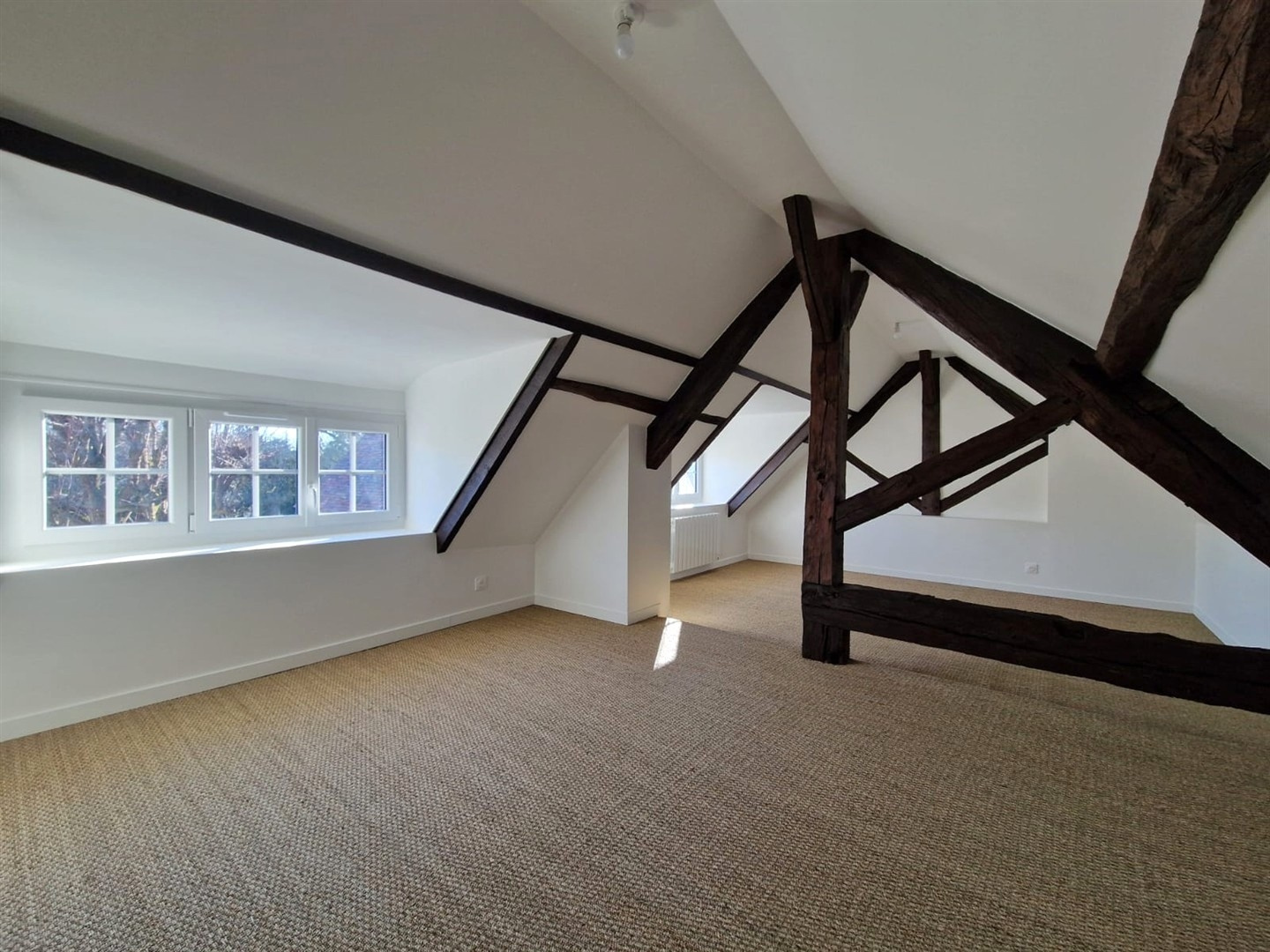 Venez découvrir cette RAVISSANTE LONGERE ENTIEREMENT RÉNOVÉE AVEC GOÛT décomposée de la manière suivante : AuNONANCOURT